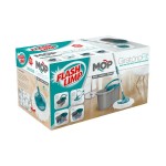 Mop Flash Limp Fit Giratorio Com Balde Cinza/Verde - Mop5010
