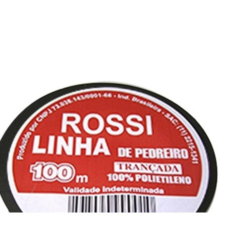 Linha Para Pedreiro Trancada Rossi 100M - Kit C/12 Peças