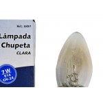 Lampada Chupeta Brasfort 7Wx127V. E14 Clara - Kit C/25 Peças