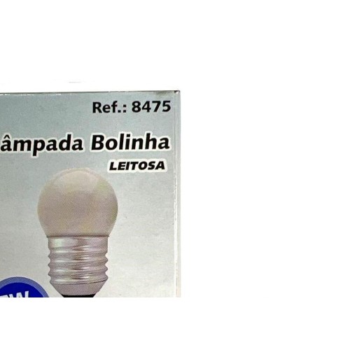 Lampada Bolinha Brasfort 7Wx220V. Leitosa - Kit C/25 Peças