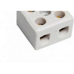 Conector Porcelana Foxlux 2 Polos 16Mm - Kit C/10 Peca