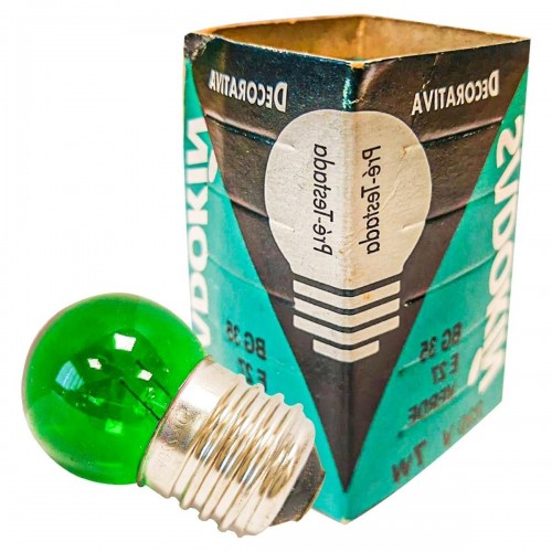 Lampada Bolinha Sadokin 7Wx220V. Verde - Kit C/25 Peças