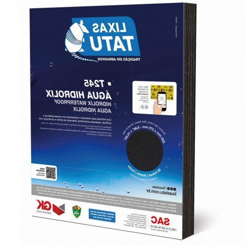 Lixa D Agua Tatu Hidrolix Gk 180 - Kit C/50 Folhas