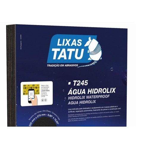Lixa D Agua Tatu Hidrolix Gk 180 - Kit C/50 Folhas