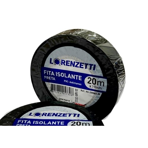 Fita Isolante Lorenzetti 20M (Tubete) - Kit C/10 Peca