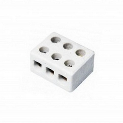 Conector Porcelana Foxlux 3 Polos 10Mm