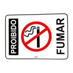 Placa Look 15X20Cm (Proibido Fumar) - Kit C/5 Peças