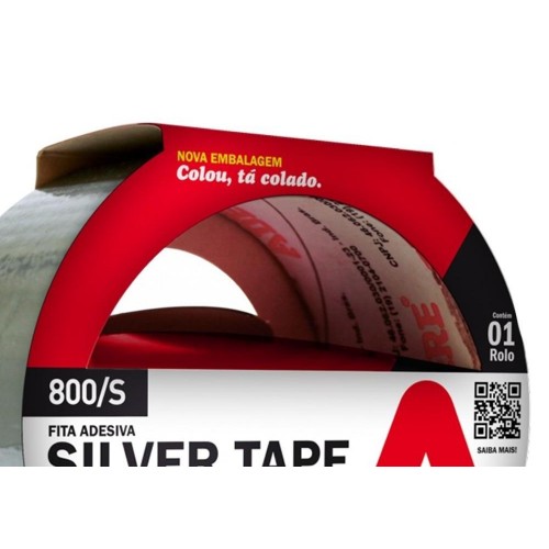 Fita Silver Tape Adere Prata 800S - 45Mm X 5M