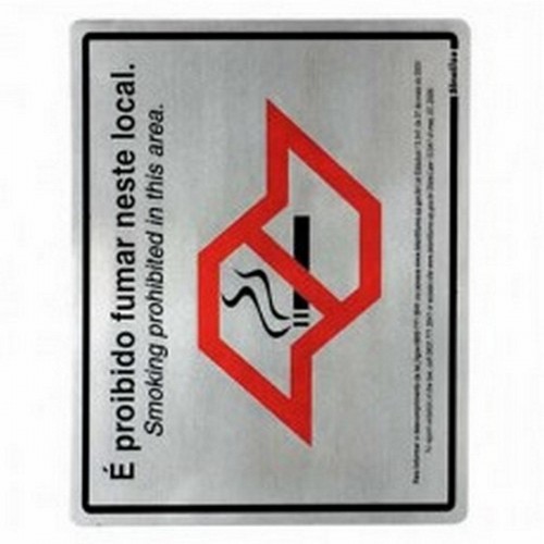 Placa Sinalize 20X25Cm (Proibido Fumar-Sp)