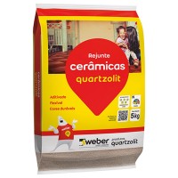 Rejunte Quartzolit Marrom Cafe 5K - Kit C/6 Saco