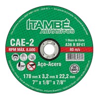 Disco Corte Itambe Ferro 10X 5/8 Cae-2T