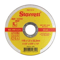 Disco Sped/Inox Starret 4.1/2X7/8X1,0 - Kit C/12 Unidades