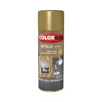 Spray Colorgin Metallik Dourado 350Ml