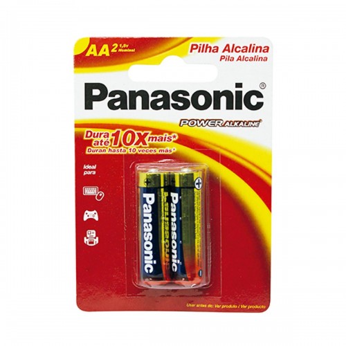 Pilha Alcalina Panasonic Peq Aa2 C/2