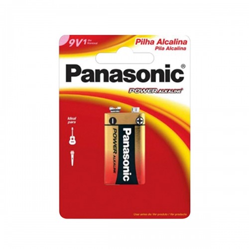 Pilha Alcalina Panasonic Bateria 9V
