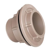 Adaptador C/Flange Plastilit A 1/2 Marrom - Kit C/10 Unidades