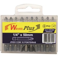Jogo Ponteira Waves Phillips 1/4X50Mm 10P