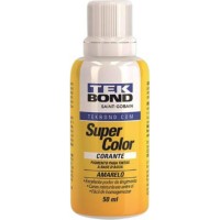 Corante Tekbond Amarelo 50Ml - Kit C/12 Unidades