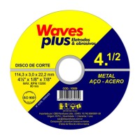 Disco Corte Waves Ferro 4.1/2X7/8 2T