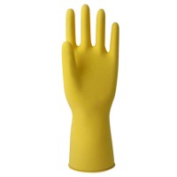 Luva Sanro Forrada Amarela M - Kit C/10 Unidades