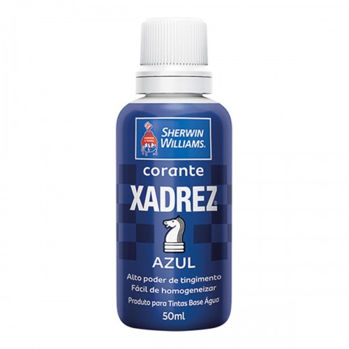 Corante Xadrez 50Ml Azul - Kit C/12 Unidades