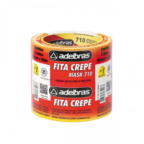 Fita Crepe Adelbras Mask 48X50M  615000009 - Kit C/2