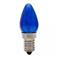 Lampada Chupeta Brasfort 07Wx127 Azul   E14  8496 - Kit C/25
