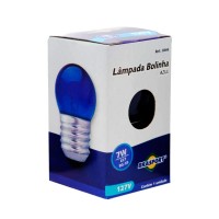 Lampada Bolinha Brasfort 07Wx127V Azul  8466 - Kit C/25