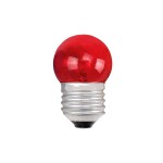 Lampada Bolinha Brasfort 07Wx127V Vermelha  8470 - Kit C/25