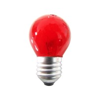 Lampada Bolinha Brasfort 15Wx127V Vermelha  8485 - Kit C/25
