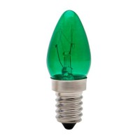 Lampada Chupeta Brasfort 07Wx127 Verde  E14  8498 - Kit C/25
