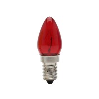 Lampada Chupeta Brasfort 07Wx220 Vermelha  E14  8505 - Kit C/25
