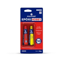 Adesivo Epoxi Liquido Polyfort 10 Minutos 24G Pulvitec  Ea004