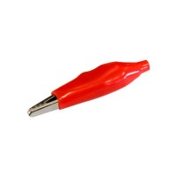 Garra Jacare Grande Com Espaguete Para Bateria Vermelha  28.45.114 - Kit C/100