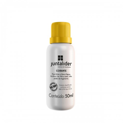 Corante Juntalider Amarelo 50Ml Para Tinta  9010000107 - Kit C/12