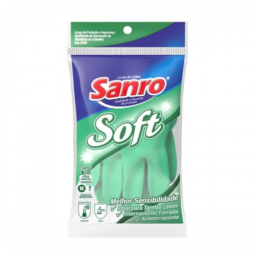 Luva Sanro Soft Forrada   Par  282830302