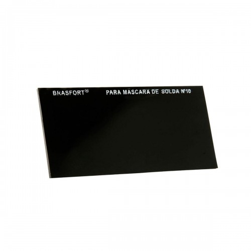 Vidro Retangular Escuro Mascara Solda 10  8073 - Kit C/25