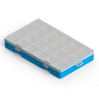 Caixa Organizadora Valeplast Cristal Grande Azul 22X37  65.014