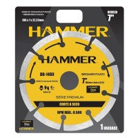 Disco Diamantado Hammer Segmentado 180Mm Seco     Gydd1400