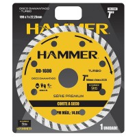 Disco Diamantado Hammer Turbo 180Mm Seco   Gydd1600
