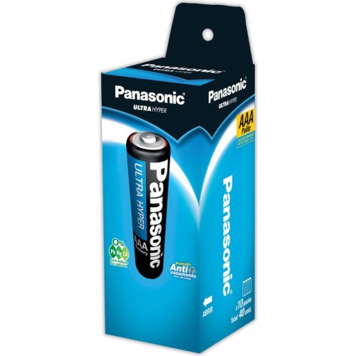 Pilha Panasonic Palito Aaa Com 1Peca  R03Ual/4540 - Kit C/40