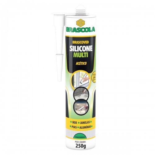 Cola Silicone Brascoved 250G Acetico Incolor  3020002