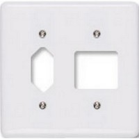 Placa Conjunto Ilumi Stylus Branco 4X4 - 2 Interruptores + 1 Tomada