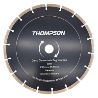 Disco Diamantado Thompson Segmentado Seco 230Mm X 22,23Mm - 9