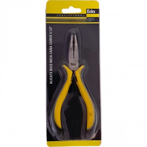 Alicate Mini Eda Bico 4.1/2'' Meia Cana Curvo Profissional - 7Zh