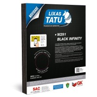 Lixa Black Infinity Tatu 36 Agua/Ferro/Massa - Kit C/25 Peca