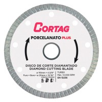 Disco Diamantado Cortag Porcelanato Plus 110Mm X 20Mm - 61314