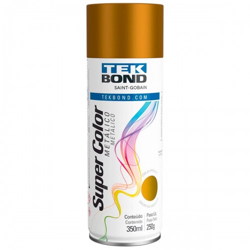 Spray Tekbond Super Color Metalico Cobre 350 Ml