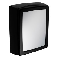 Armario Com Espelho Astra Versatil Com Porta Reversivel Sobrepor Preto - A052C