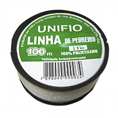 Linha Para Pedreiro Trancada Unifio 100M - Kit C/12 Peca